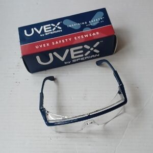 4/$40 New Uvex Safety Eyewear with Blue Frame